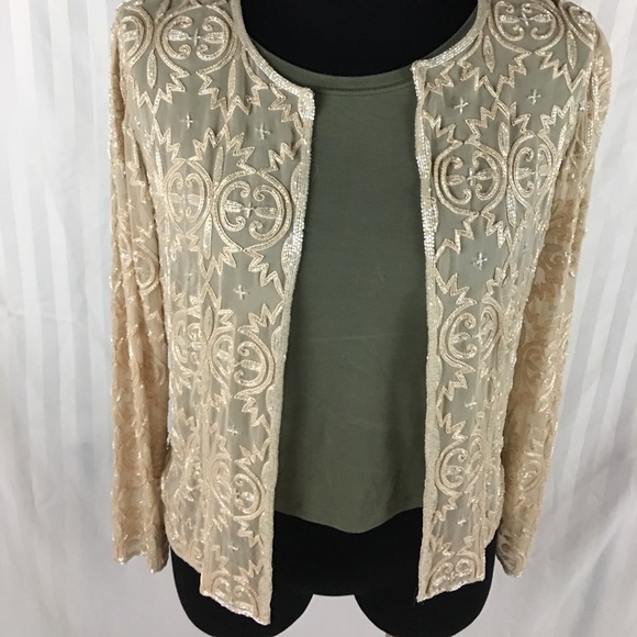 Vtg Sequin Jacket - Picture 4 of 8