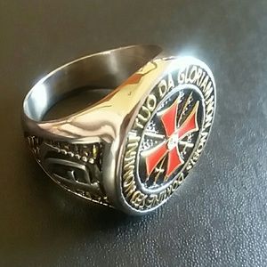 🇬🇪Stainless Steel Knights Templar Ring🕇🕇