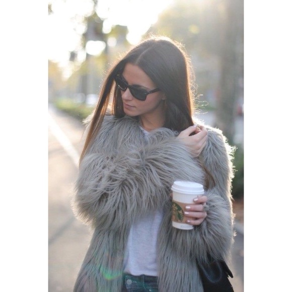 Jackets & Blazers - NO BRAND | Grey Faux Fur Coat
