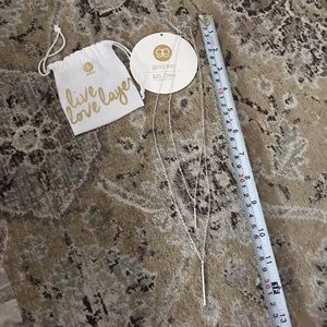 Sliver double necklace