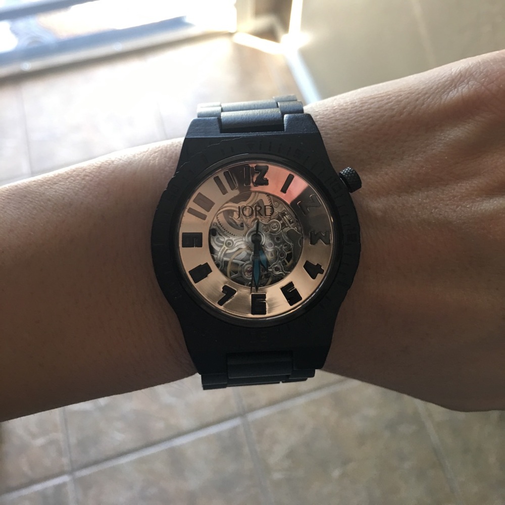 JORD Men’s Wood Watch - Ebony & Copper