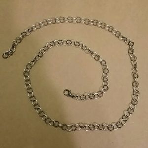 Handmade two tone 6mm split ring chain