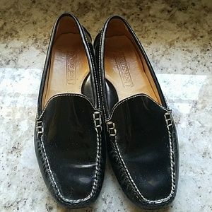 Black Patent Driving Moccasins