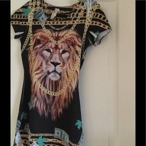 Graphic tee dress
