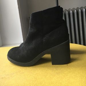 Topshop black ankle boot