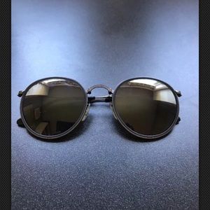 Authentic Ray-Ban folding round sunglasses