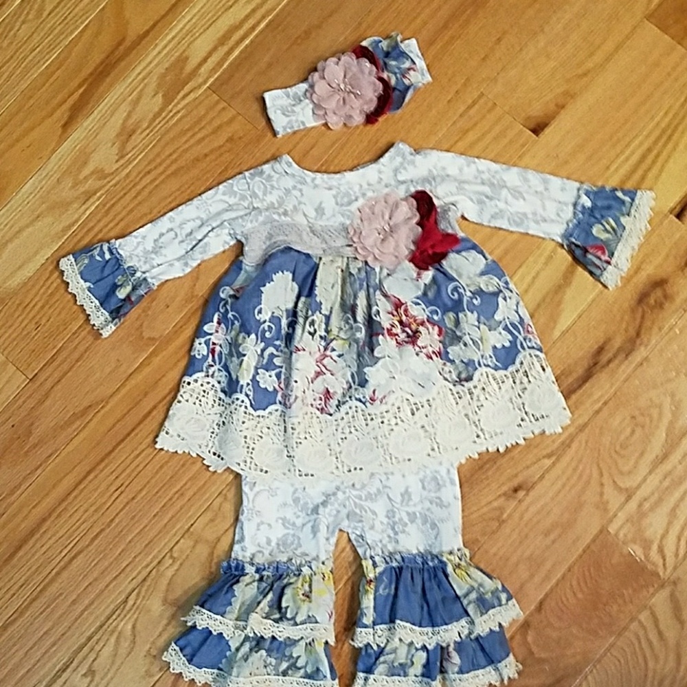 Haute Baby September Song Outfit and Headband