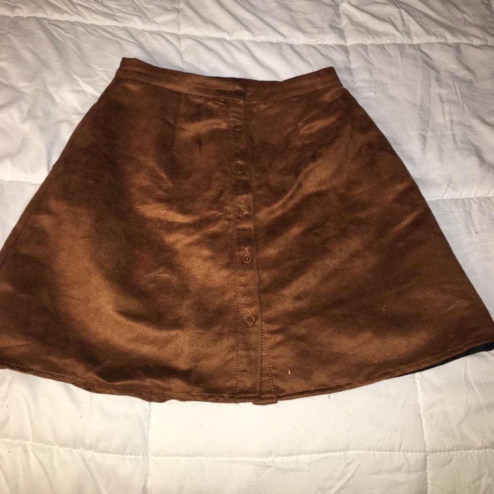 Suede Skater Skirt