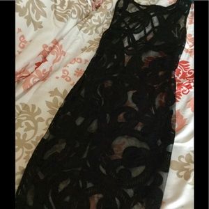 See through lace dress
