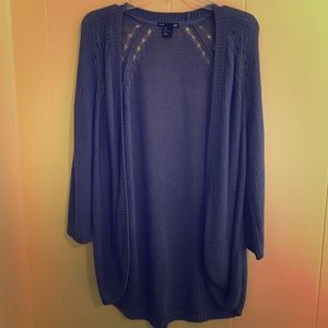 H&M light knit open front cardigan