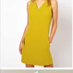 Asos pocket shift dress with v neck