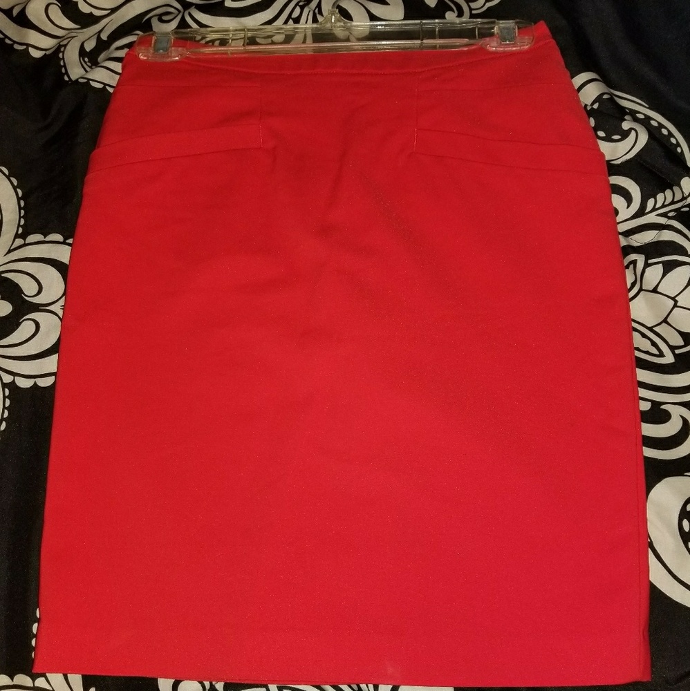 Red Pencil skirt