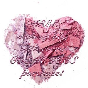 FREE Makeup Bag With Every COSMETICS Purchase!
