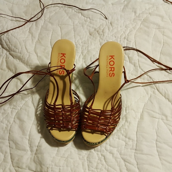 Michael Kors gladiator lace up sandles size 8 - Picture 2 of 4