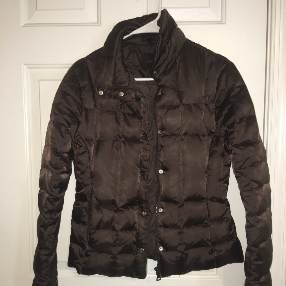 Chocolate brown Express winter coat
