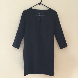 Mango black shift dress