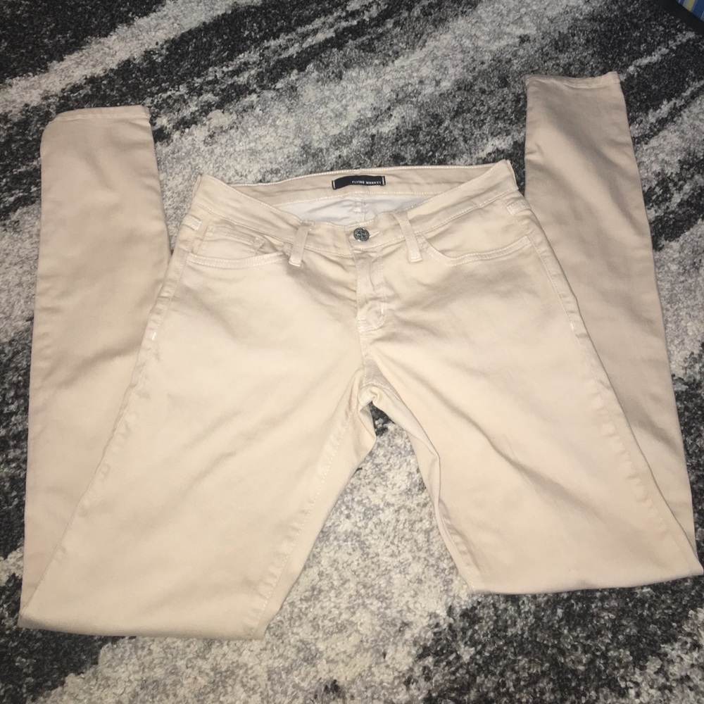 Flying monkey tan jeans