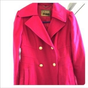 Guess hot pink peacoat!