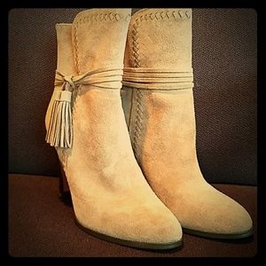 Coach Tasseled Booties Size 8