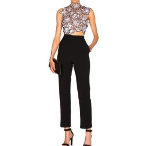 • self portrait • Lace top jumpsuit