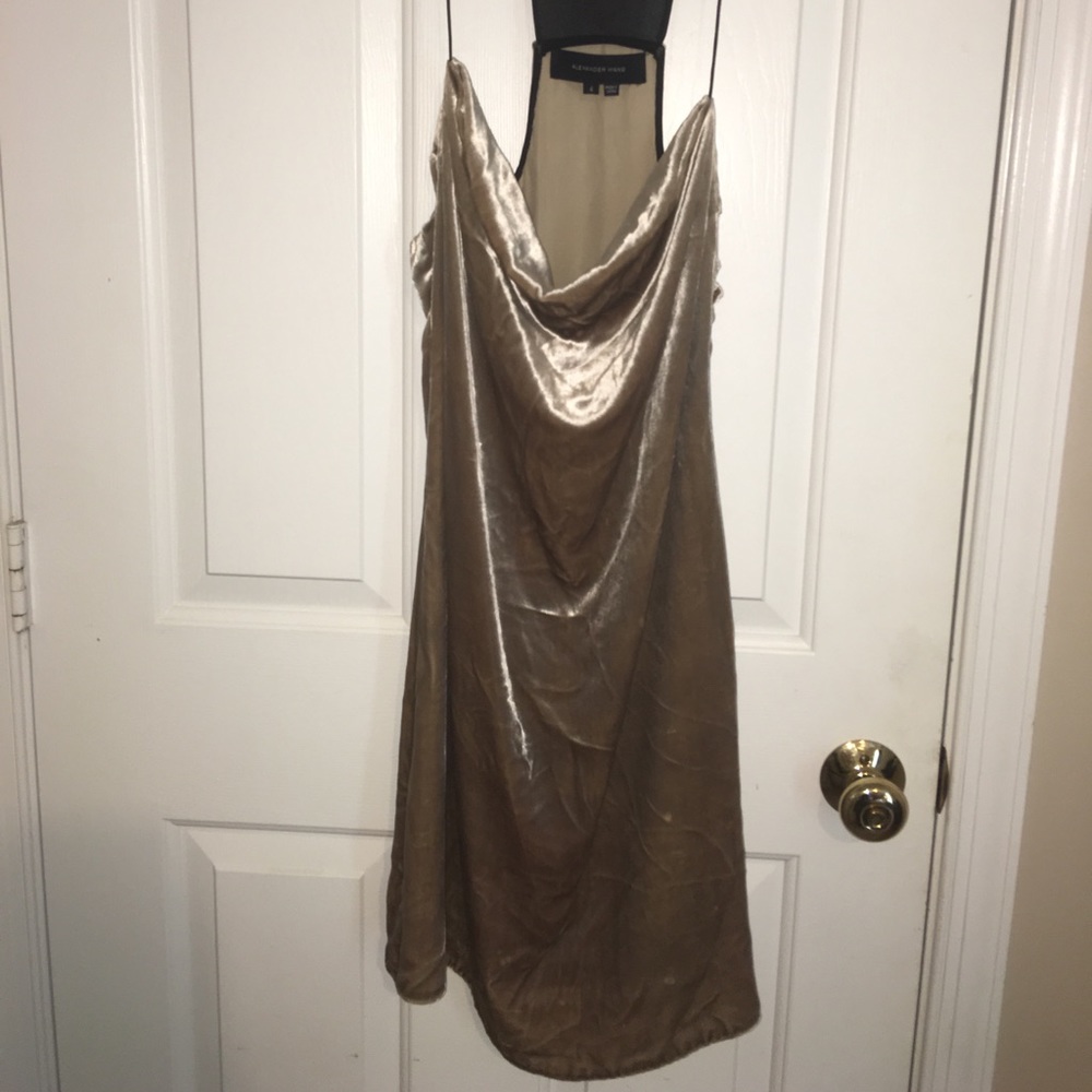 Alexander Wang crushed velvet cocktail dress