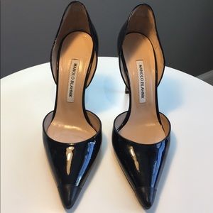 Capped toe Manolo Blahnik LeatherPumps