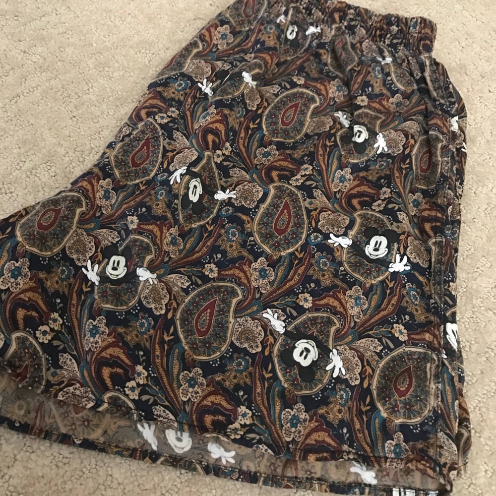 Vintage Silk Mickey Mouse Shorts