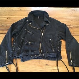 FREE PEOPLE Oversized Denim Jacket XS- Brand New