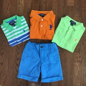 Polo shirt and 1 shorts bundle
