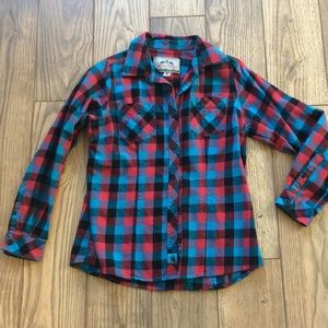 Plaid, flannel shirt, perfect for fall layering!