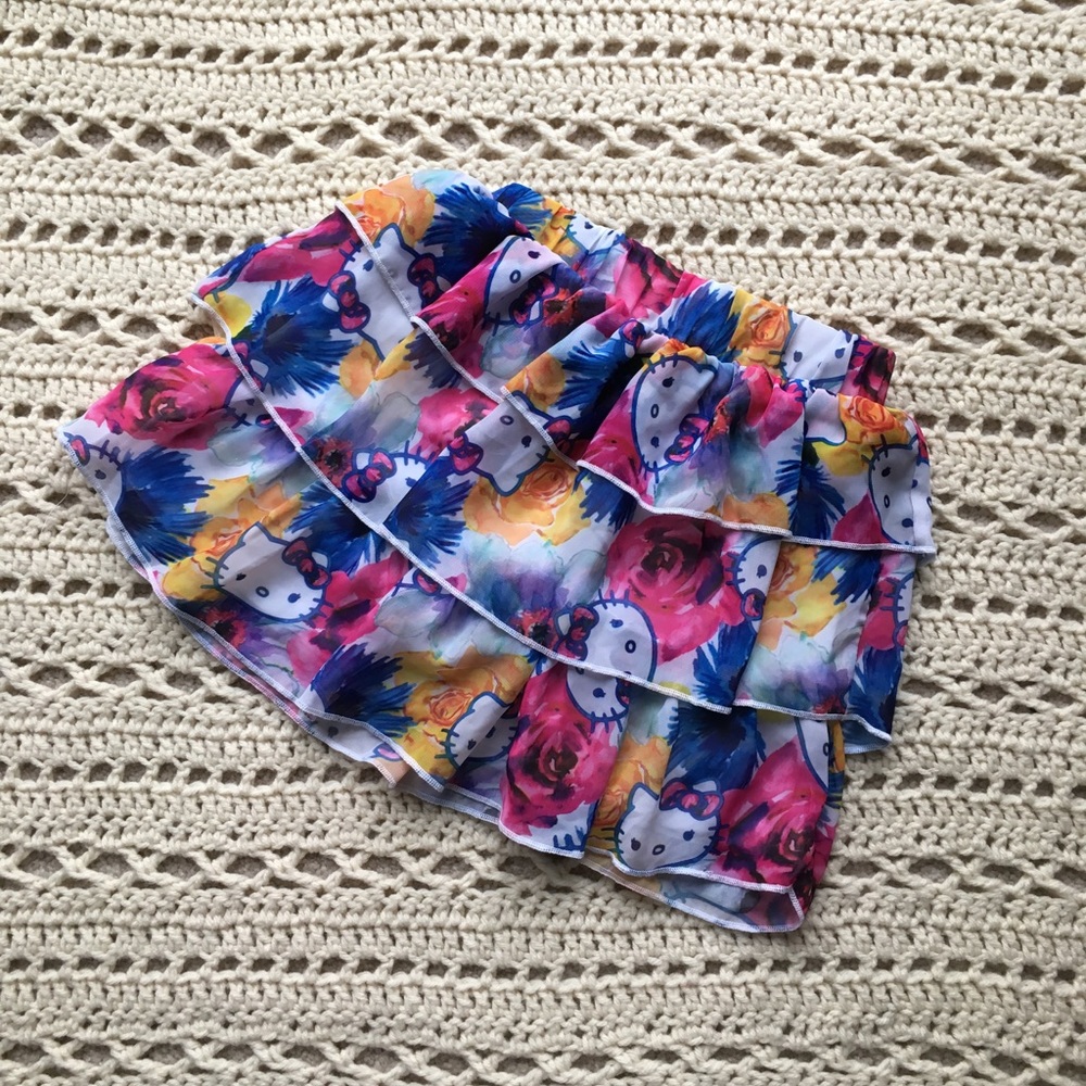 ❌SOLD❌ 🎀 Hello Kitty Ruffle Skirt 🎀