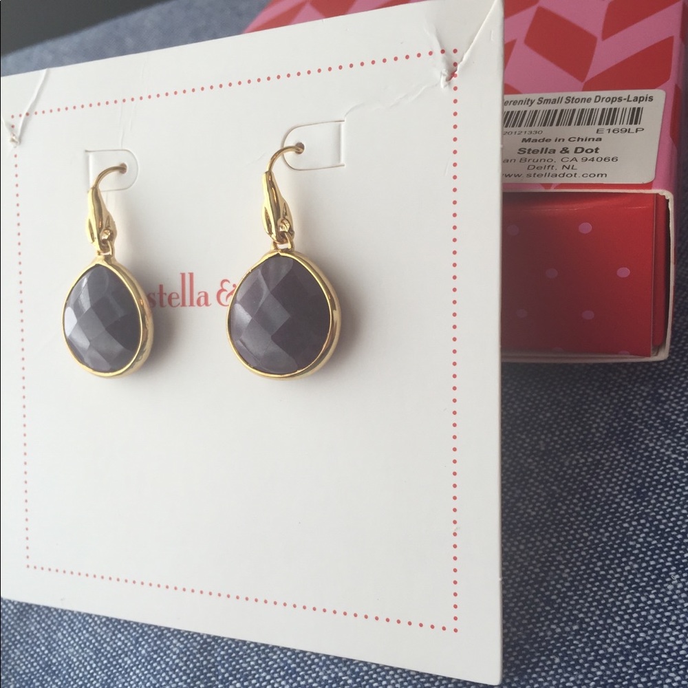 NIB - Stella & Dot - Serenity Small Stone Drops