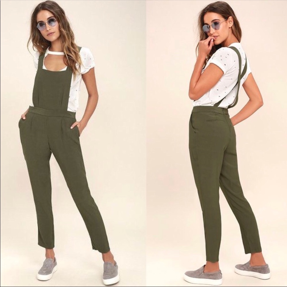 BB Dakota Kelly Cross Back Overalls