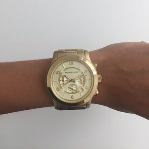 Michael Kors gold oversized watch