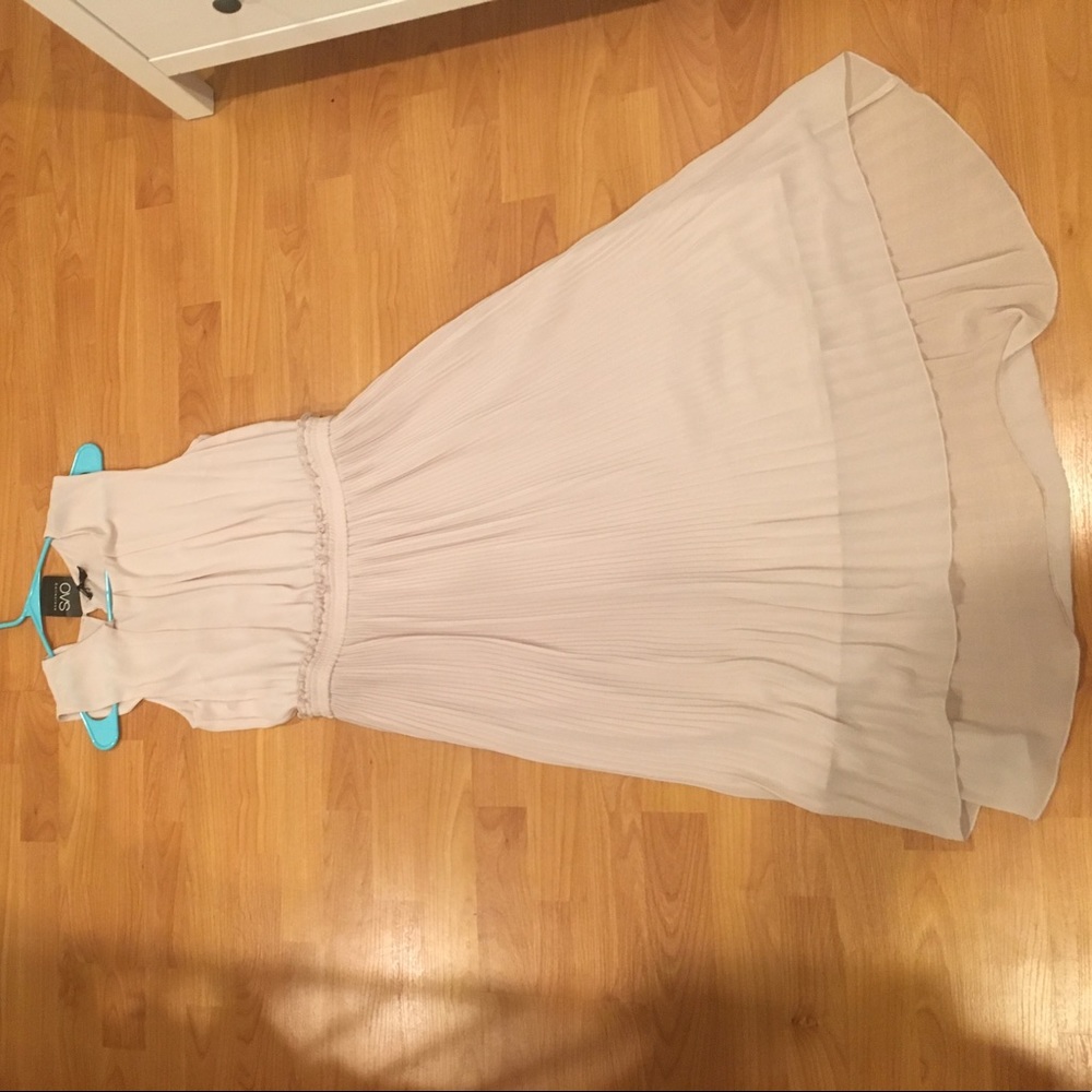 Blush hi low dress