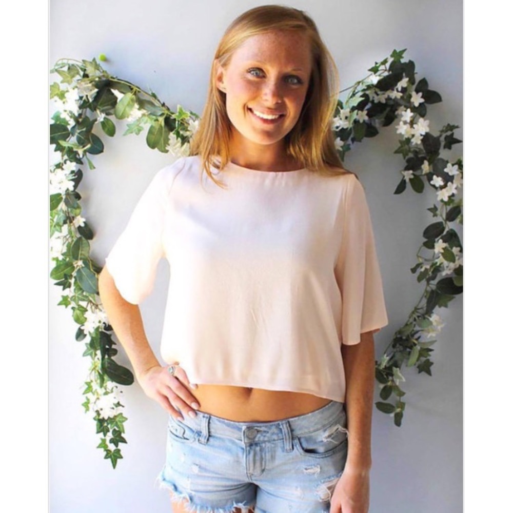 Light Pink Crop Top
