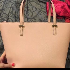 Baby pink Kate Spade tote