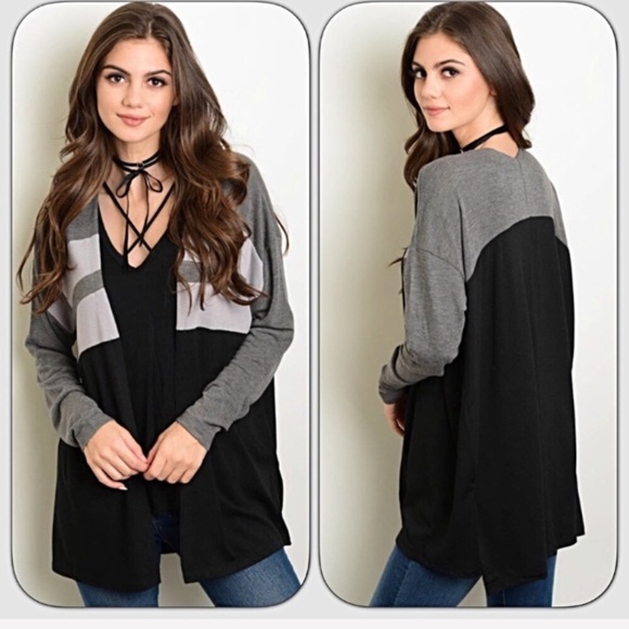 Sweaters - Cute & Cozy Colorblock Cardigan Sweater sold