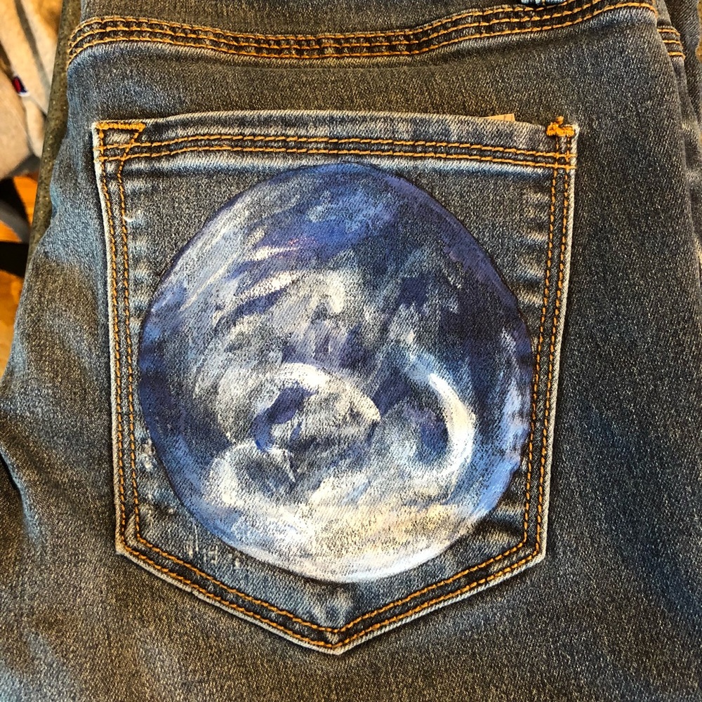 Upcycled, Hand Painted! 🌎