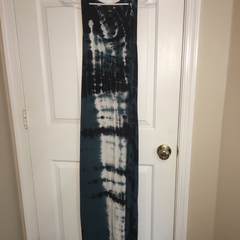 Cotton tie dye maxi dress
