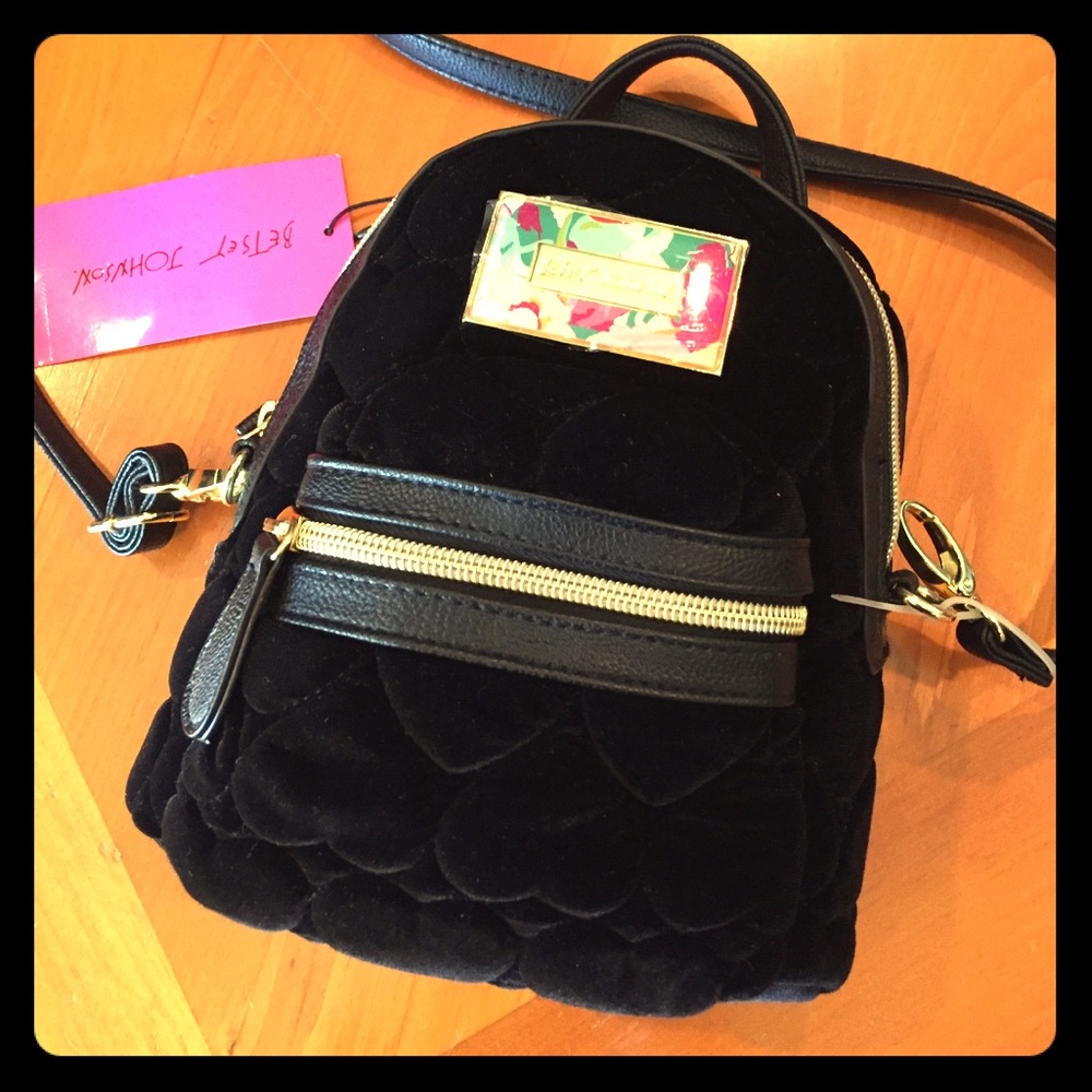Betsey Johnson Mini Backpack Conv Xbody/New