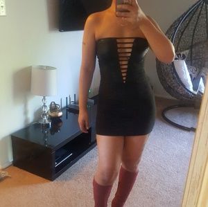 SOLD V Merc -Mini Black dress