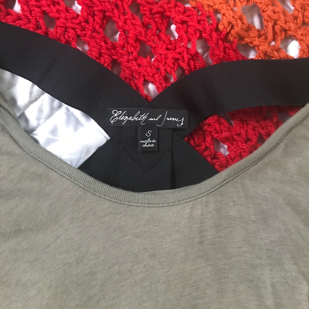 Elizabeth and James batwing cross cross top