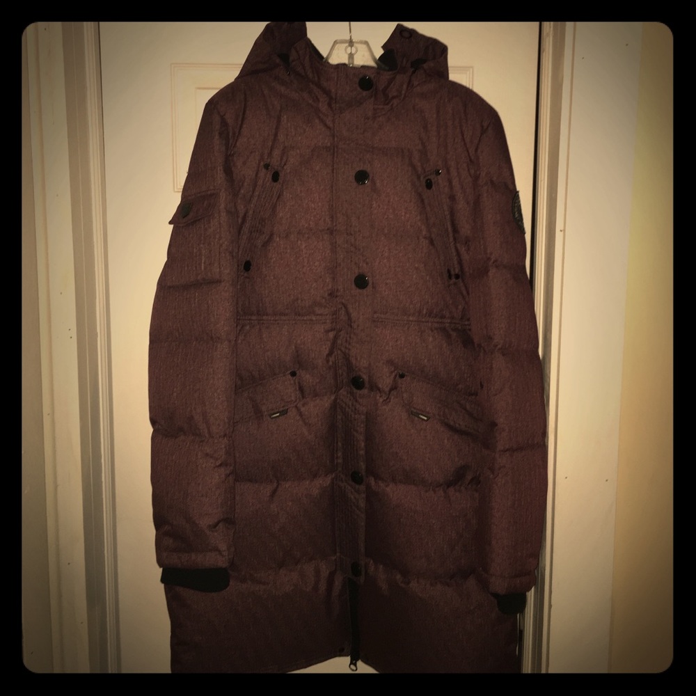 NOIZE XL winter coat parka warm purple snowboard
