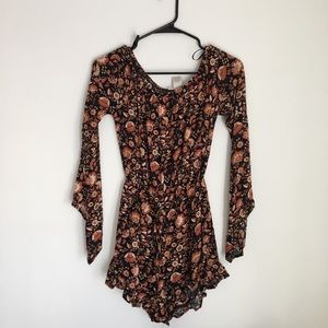 Floral Off the Shoulder Romper