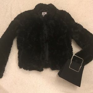 Faux fur short coat