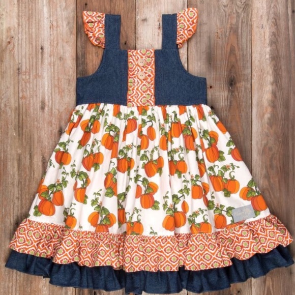 Eleanor Rose Pumpkin Patch Tales Meredith Dress - Picture 4 of 4