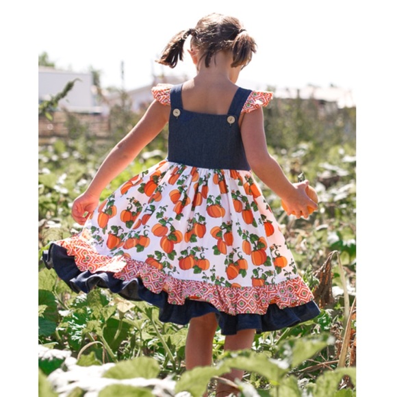 Eleanor Rose Pumpkin Patch Tales Meredith Dress - Picture 3 of 4
