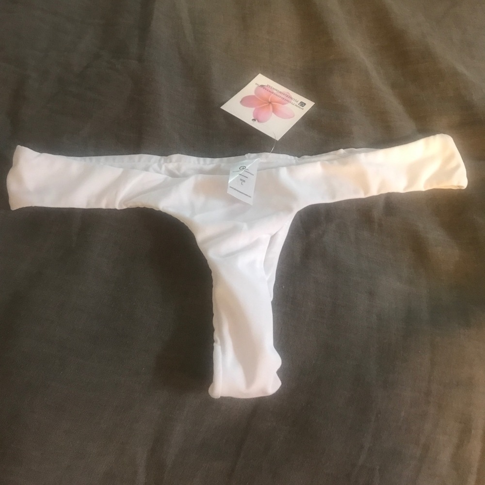 Plumeria swimwear cheeky bikini bottoms