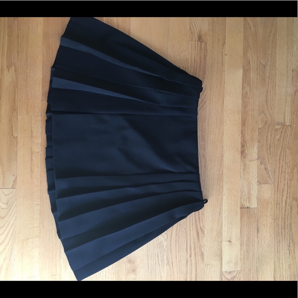 Pleated Black Alexander McQueen skirt